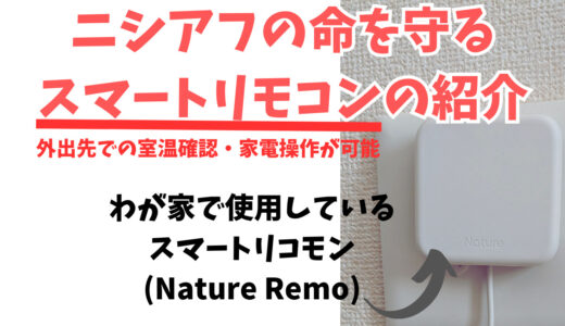 ニシアフを飼うならスマートリモコンは必須！具体的な使用例を紹介